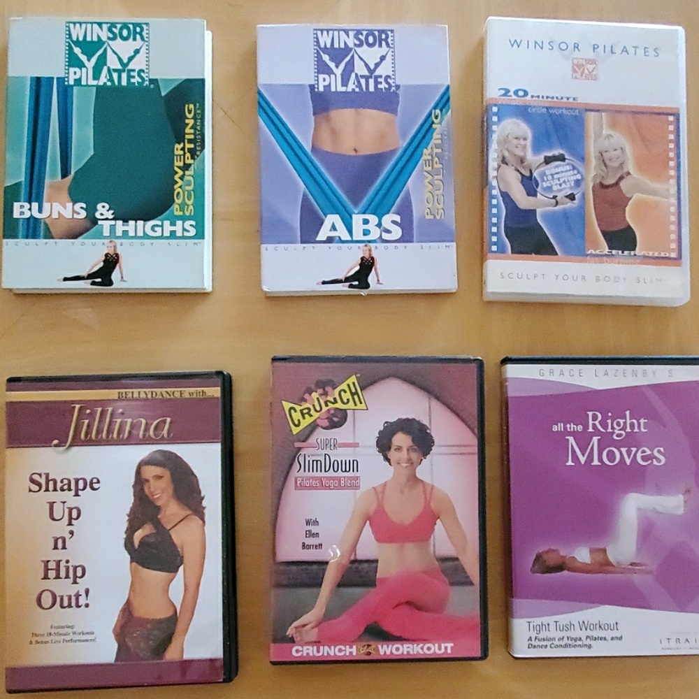 6 Workout Videos * Very Good Condition